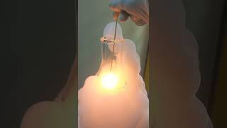The glowing splint test for oxygen gas | STEM.  #stem #stemeducation #science #chemistry #physics #