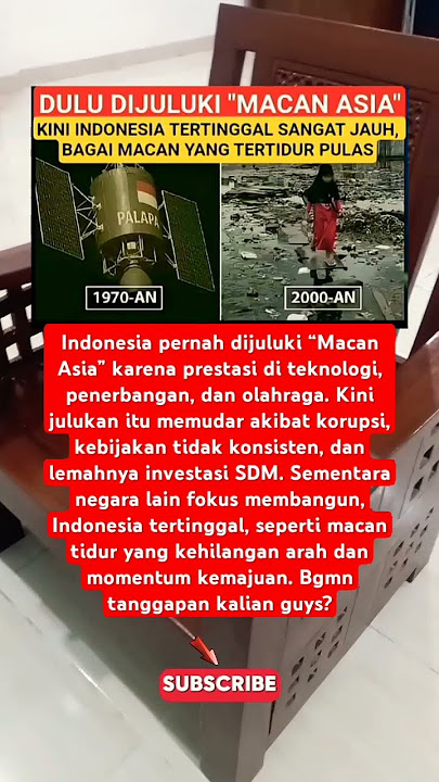 Indonesia Dahulu Disebut “Macan Asia”, Kini Tertinggal Seperti Macan Yang Tidur. #shorts #viral