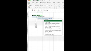 Excel: Convert Kilograms to Pounds with ONE FUNCTION