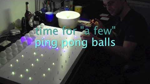 Ping Pong Ball RGB LED Matrix with Arduino Duemilanove Atmega 328