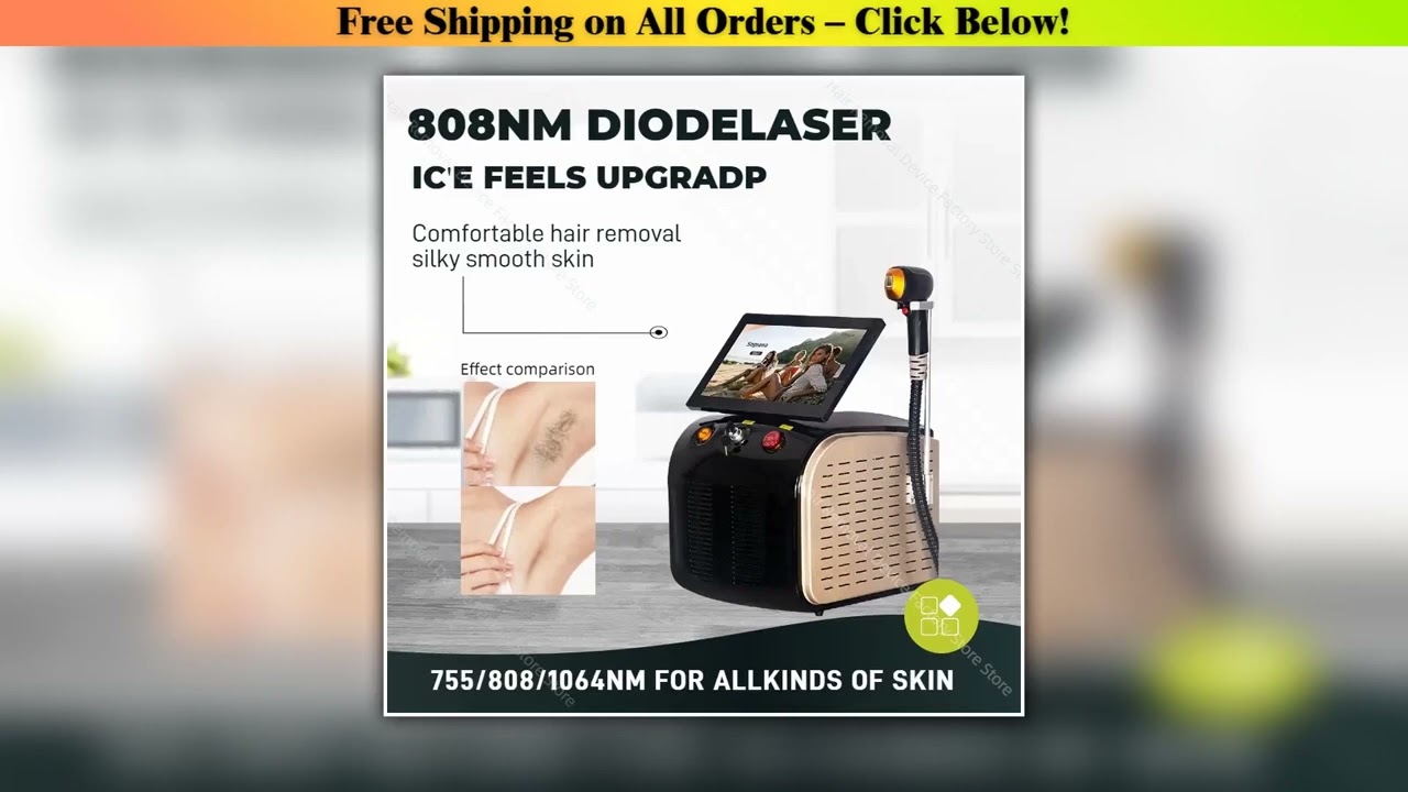 4000W High-Power Diode Laser Hair Removal Device with 3 Wavelengths 808nm, 755nm, 1064nm  Painless