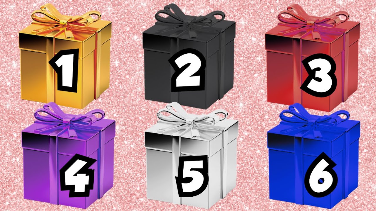 Choose Your Gift from 4 🎁😍🌹💎🍀🌈 #4giftbox #pickonekickone #wouldyourather