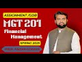 MGT201 GDB Solution Spring 2025 Financial Management