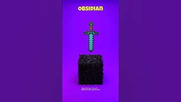 Can a Sword Break Obsidian... (Satisfying 3D Minecraft simulation)