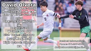 David Olvera Soccer Highlight Video Class Of 2026
