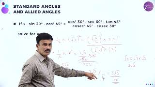 DAY 68 | BASIC MATHS | I PUC | STANDARD ANGLES AND ALLIED ANGLES | L3