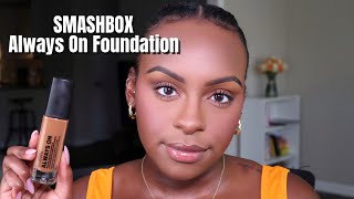 NEW SMASHBOX ALWAYS ON FOUNDATION | Review &amp; Wear Test, Oily/Combination Skin | Lawreen Wanjohi