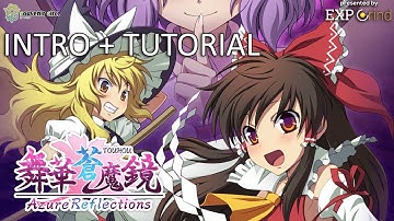 Azure Reflections GAMEPLAY Intro + Tutorial - PS4 PRO Touhou Project Bullet Hell [SHMUPS]