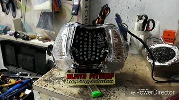 Modifikasi Supra X 125 old, Custom Stoplamp Running