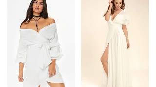 White Wrap Dress