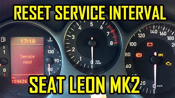 Seat Leon MK2 Reset Service Light