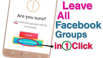 How to Leave All Facebook Groups in 1 Click on mobile / pc - easiest method