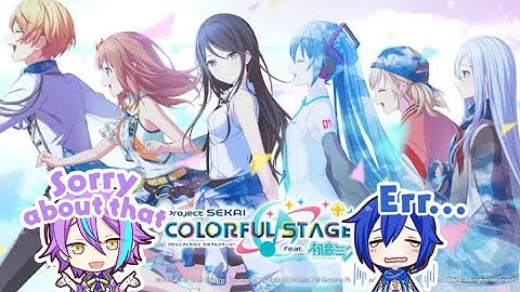 Project Sekai but if my friend favourite character talks the game switches