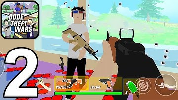 Dude Theft Wars - Gameplay Walkthrough Part 2 - Tutorial: Single Player (iOS, Android) 🔥RJ GAMERZ🔥