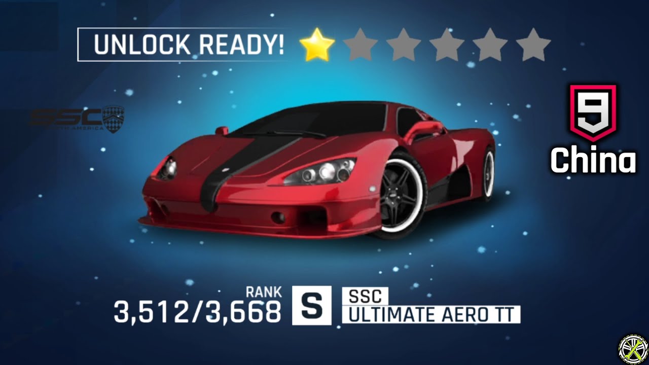Unlocking the SSC Ultimate Aero TT: Asphalt 9 CN F2P RTG #90