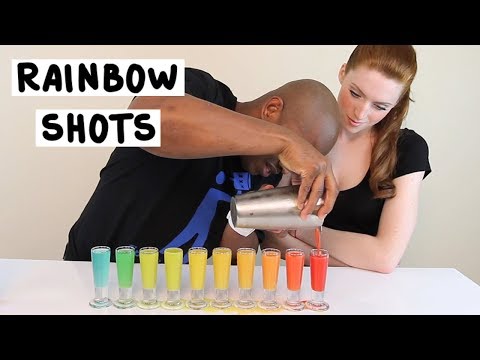 How to make Rainbow Shots! - Tipsy Bartender