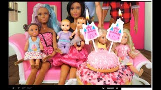 Rodzinka Barbie - Urodziny Lenki i Kubusia. Bajka po polsku dla dzieci. The Sims 4. Odc. 93