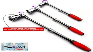 1 4 1 2 3 8 72 Tooth Carbon Steel Retractable Ratchet Wrench Automatic Quick Release