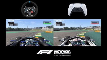 F1 2021 - Wheel vs Controller Comparison