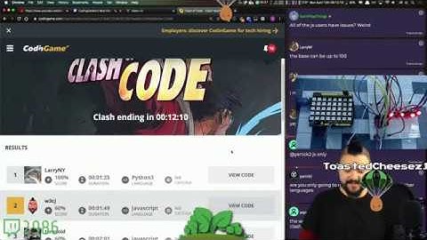 ⚔️⌨️| Hang Out 🚫🦠 | Playing Clash of Code with Viewers | !commands | !drop