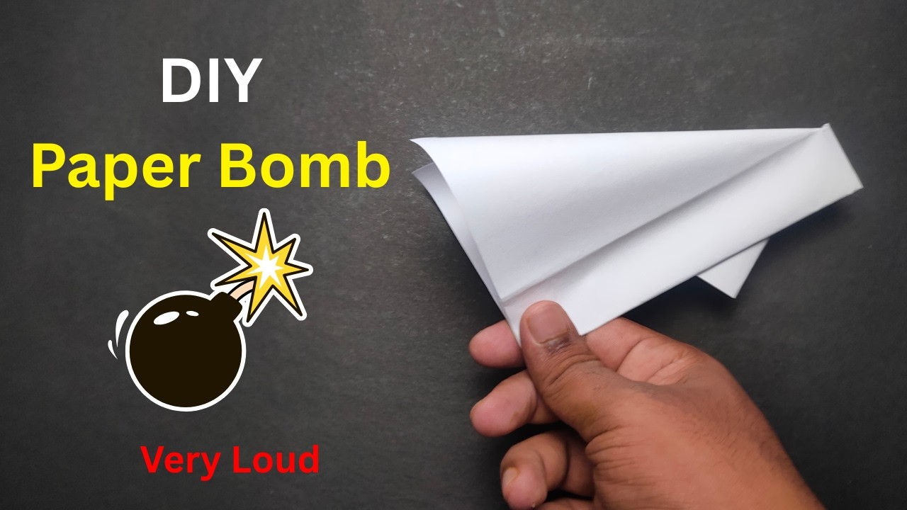 Paper Bom How to Make a Paper Popper💥 | How to make a Paper Bomb | How to make a ...