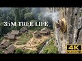 الحياة على ارتفاع 35 متر ا كيف تعيش قبيلة كورواي بين الأشجار بابوا إندونيسيا 2025 4K