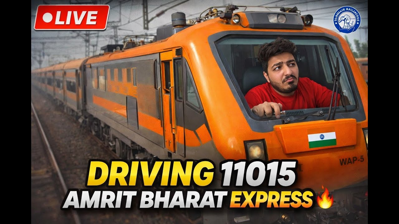 🔴 LIVE | 11015 Amrit Bharat Express 🚆 | Realistic MSTS Driving Experience 🇮🇳🔥 