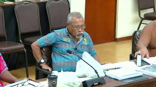 Yap State 11th Legislature: Finance Committee Public Hearing on Gov. Comm. No. 11-539 (DPW&T)