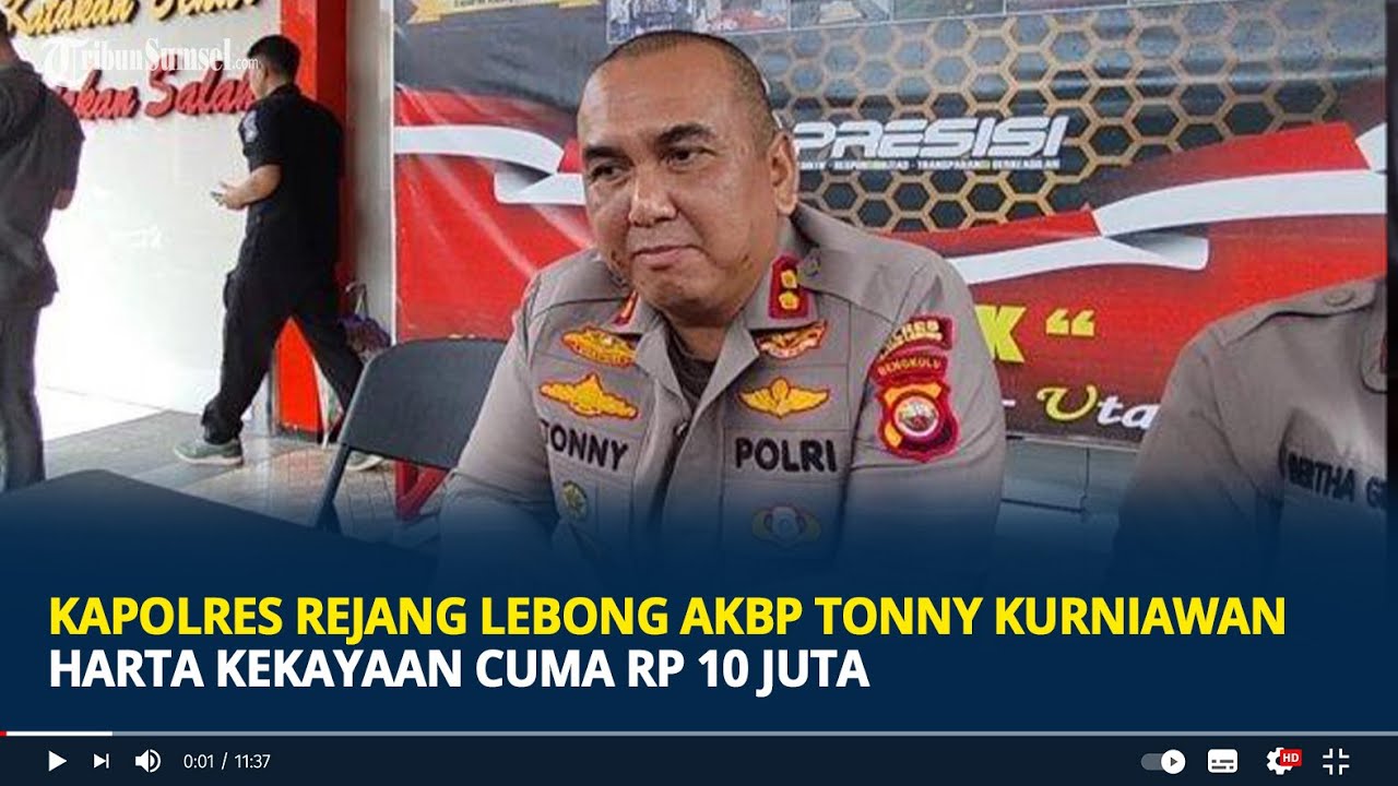 Sosok Kapolres Rejang Lebong AKBP Tonny Kurniawan, Harta Kekayaan Cuma Rp 10 Juta
