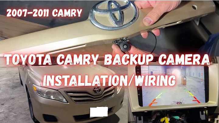 Toyota Camry backup camera installation