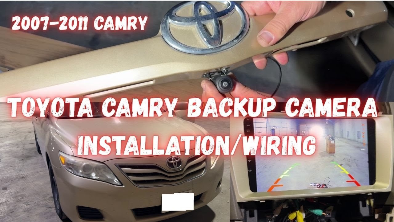 Установка камеры заднего вида на Toyota Camry