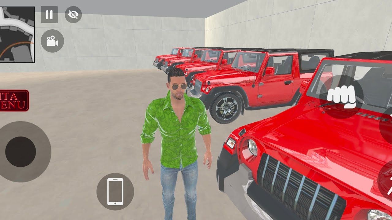 Joker Ne 5️⃣ Piss Thar Leke Aa Gya Hai 😱💥 Indian auto simulator game 🎮💥 black Thar 1️⃣