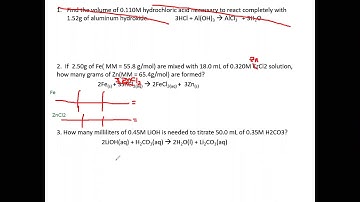 GCI-Solution Stoichiometry( Correction at minute 20:10, see description)