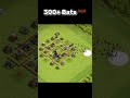 🦇300+ Bats vs Max Town Hall 5 Base || Clash of Clans