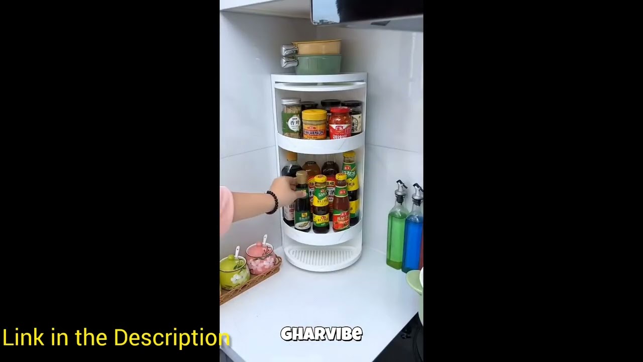 👉🏽👉🏽Buy From here VBM Rotating Corner Shelf Organizer| 