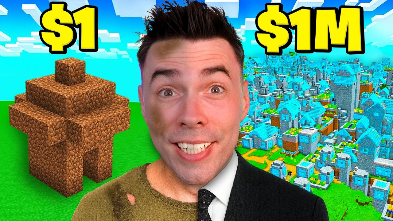 WIOSKA ZA 1$ vs 1,000,000$ w Minecraft!