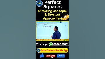 Perfect Square Concepts | ‎@AnilNairClasses  #mathstricks #problemsolving #shortcuts #perfectsquare