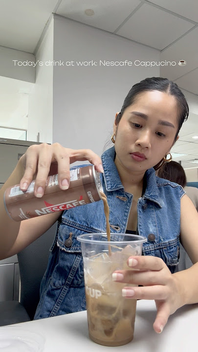 Download lagu Today’s drink at work is Nescafe Cappucino! Needed that extra caffeine boost #asmr #mukbang #coffee