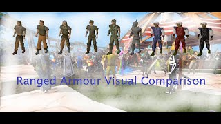 OSRS vs RS3 Ranged Armour Visual Comparison - Leather to Black D'Hide