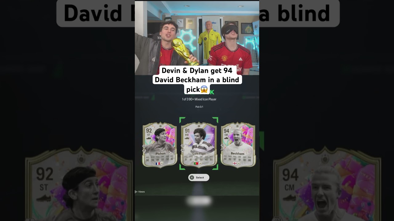 Devin & Dylan get 94 David Beckham in a blind pick😱