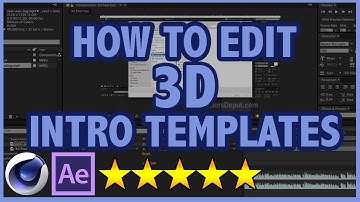 How to edit Cinema 4D and After Effects 3D Intro Templates (FULL TUTORIAL)
