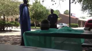 How to end physics class with a BANG! ( exploding a watermelon using rubber bands )