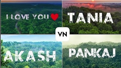 Urban jungle font photo editing | viral name photo editing | urban jungle font | Vn Video Editor