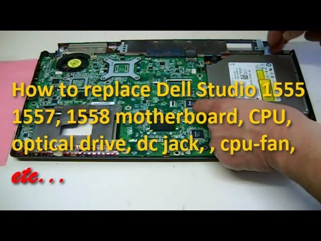 How To Disassemble Dell Studio 1555 1557 1558 Laptop - YouTube