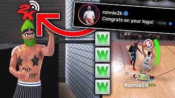 RONNIE2K FINALLY GAVE ME A LOGO AFTER I HELPED HIM WIN THE RUSH 1V1 EVENT IN NBA 2K20...