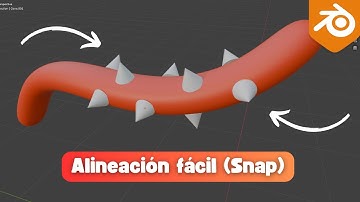 Alineación automática con Snap en Blender