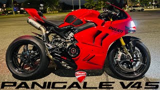 Ducati Panigale V4S -BST Carbon Wheels- WSBK Spark Titanium Exhaust - LOUD MOTO GP SOUND