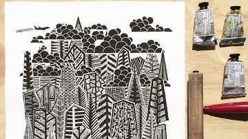 Block Printing on Fabric - Making a Linocut T-Shirt