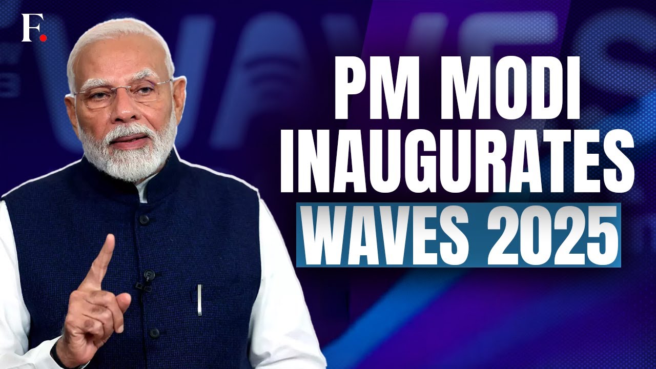 Wave Fi Modi PM Modi Inaugurates WAVES Summit 2025, Says It's Time To