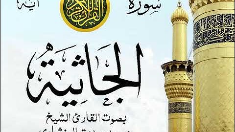 سورة الجاثية - مرتل مع إظهار آيات القراءة - تلاوة القارئ الشيخ محمد صديق المنشاوي . صدى